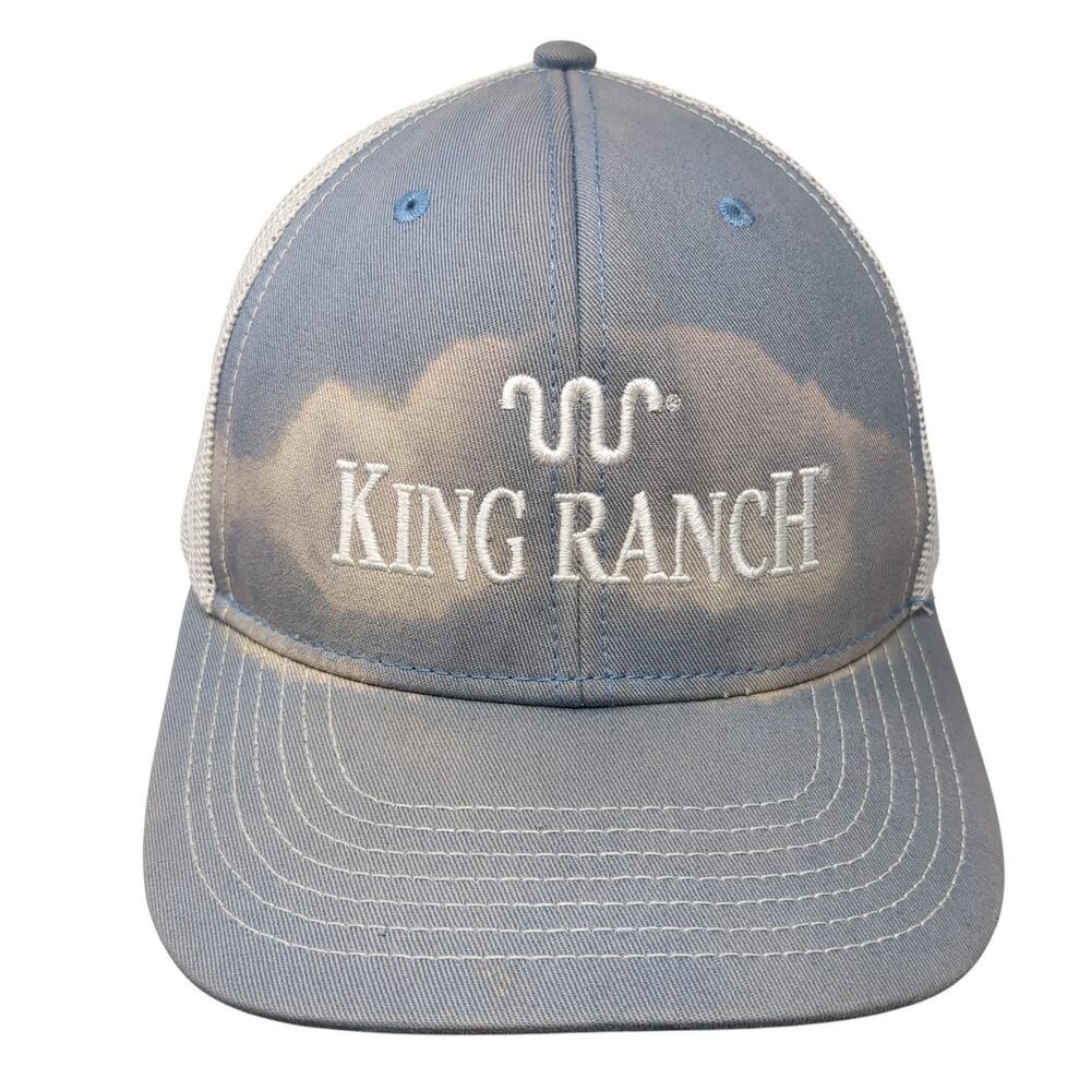 Ford King Ranch Snapback Mesh Back Trucker Hat Blue One Size Embroidered